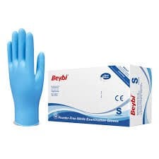 Mavi Nitril Muayene Eldiveni