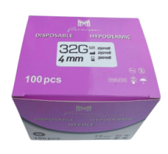 Mezoterapi İğne Ucu 32g 4 MM 100 Adet / Kutu