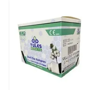 Tules Medikal Steril Gazli Bez 7,5 X 7,5cm 100 Adet