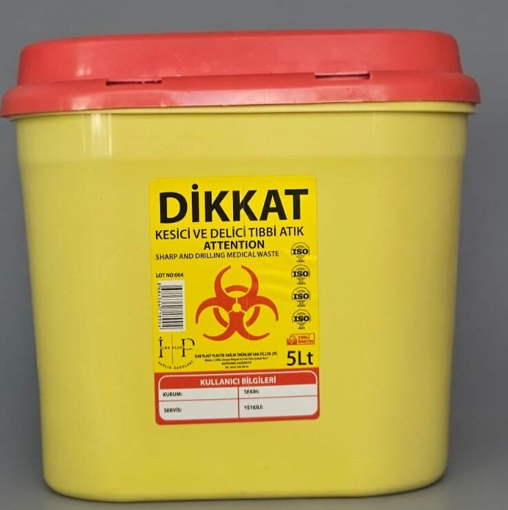 Tıbbi Atık Kovası 5LT
